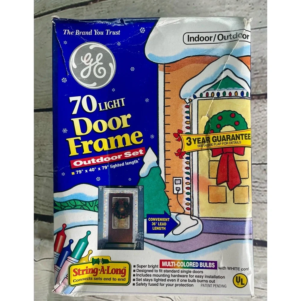 GE 70 Light Door Frame Christmas Lights